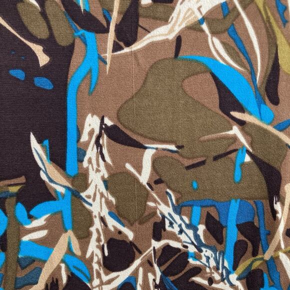 Vertigo‎ Women's Y2K Brown Turquoise Abstract Print Maxi Dress Size M Statement - Picture 12 of 12